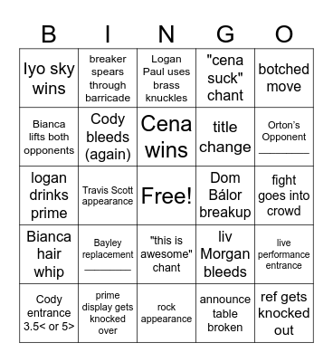 BINGO MANIA 41 Bingo Card