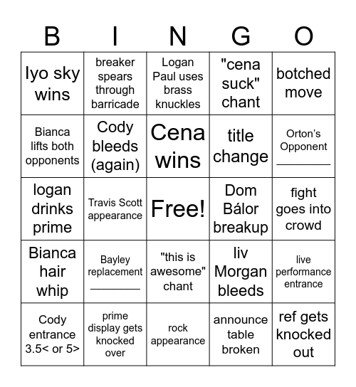 BINGO MANIA 41 Bingo Card
