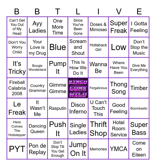 THE GRAND FINALE Bingo Card