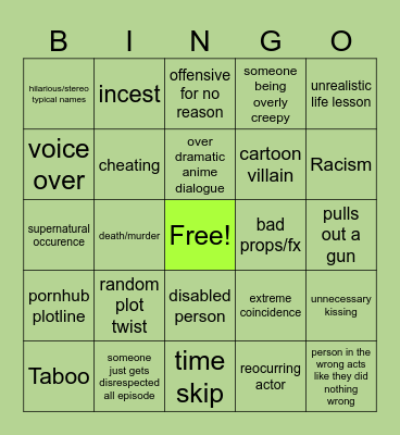 tomorrows teachings Bingo Card