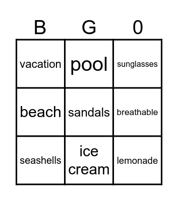 Patrick's Bingo Card #1 Bingo Card