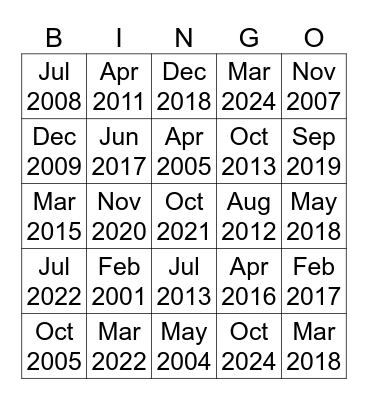 1467 US-287 BUS Bingo Card