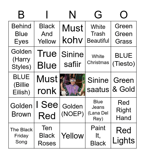 Bingo#colors Bingo Card