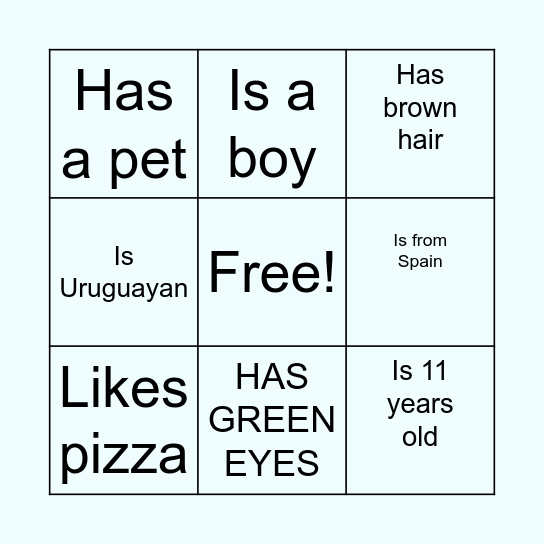 FIND SOMEONE WHO... Bingo Card