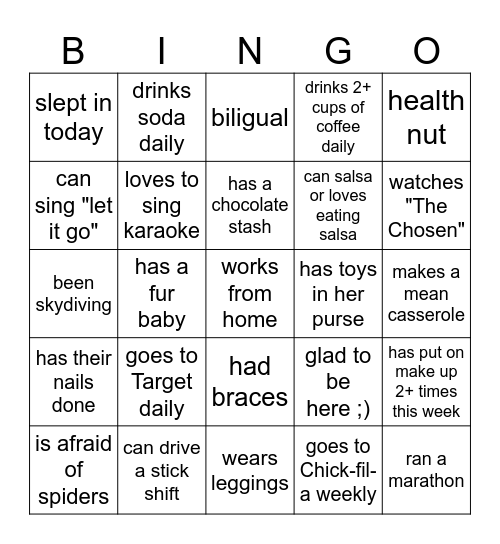 Ladies Brunch- Spring 2025 Bingo Card