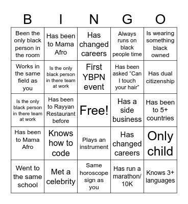 bingo Card