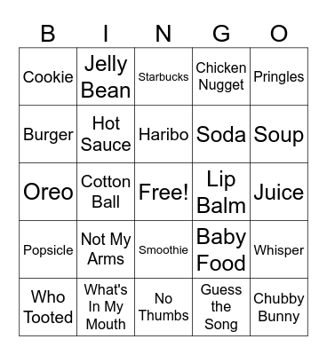 00:00 Bingo Card