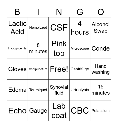 HOF LAB WEEK 2025 Bingo Card