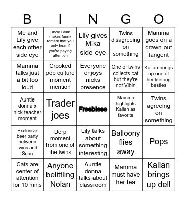 e a s t e r  b i n g O Bingo Card