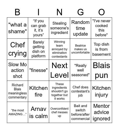 NLC 4 v3 Bingo Card