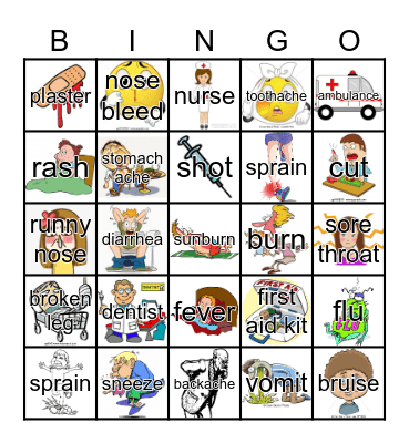 health problems bingo Card