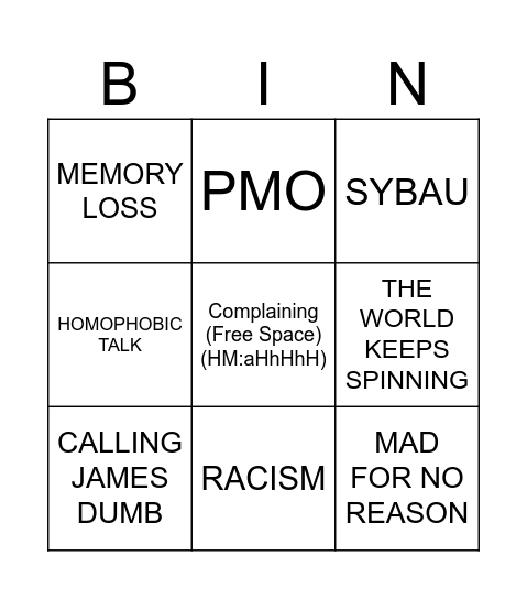 random bingo card Bingo Card
