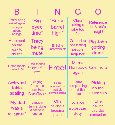 EASTER! Bingo Card