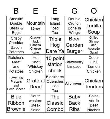 BEEGO Bingo Card