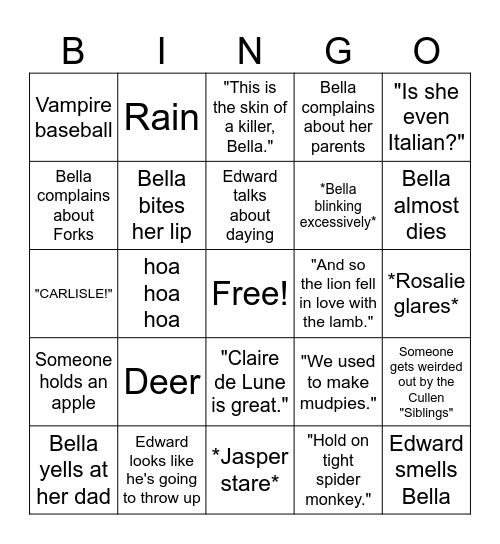 TwiEaster! Bingo Card