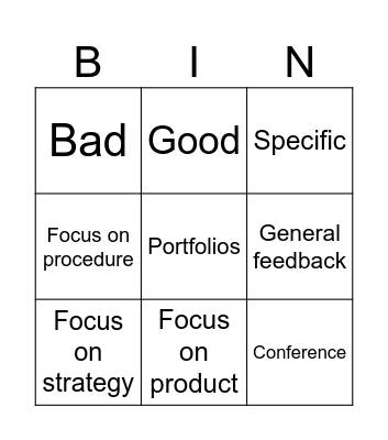 BINGO NI VINIE Bingo Card