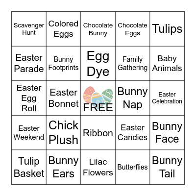 Easter Bingo Card