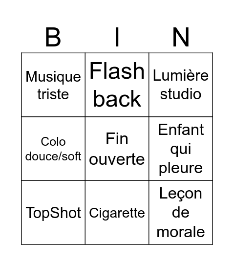 PréSHOT 2eme Bingo Card