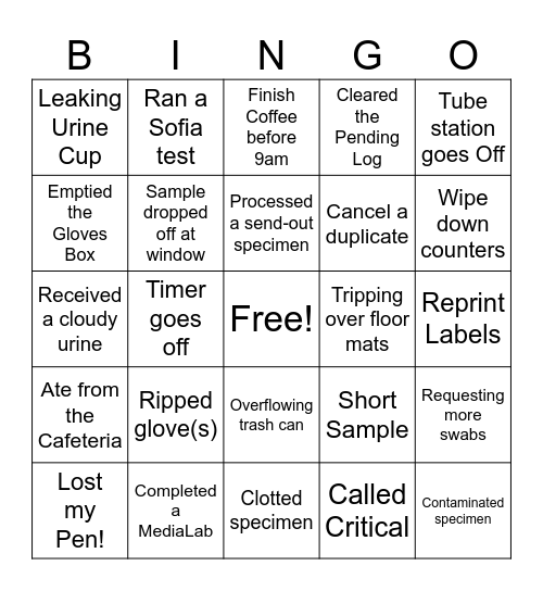LAB WEEK 2025 Bingo Card