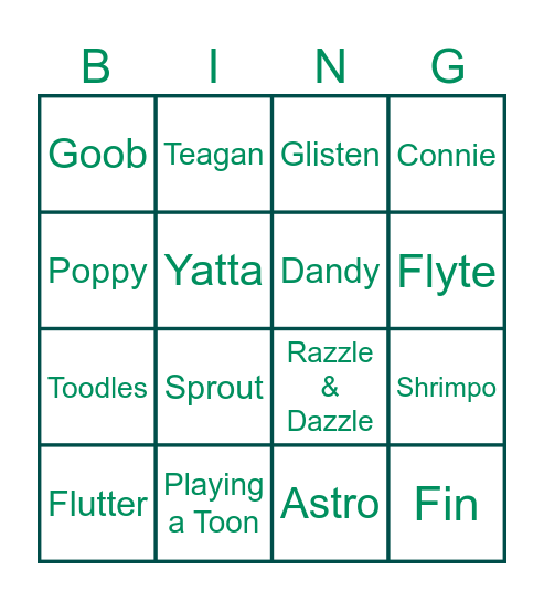 Twiesteds toons dandy's world (easter edition) Bingo Card