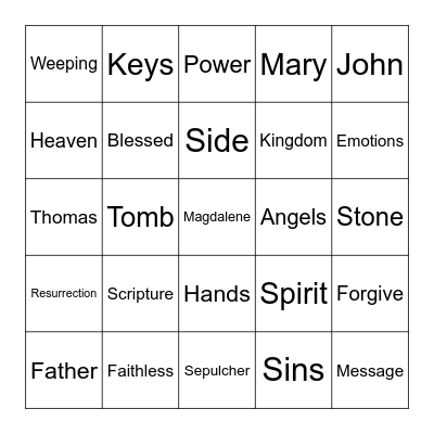 4.20.25_John 20 Bingo Card