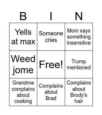 EASTER Bingo Card