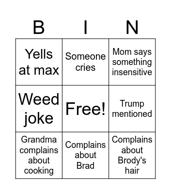 EASTER Bingo Card