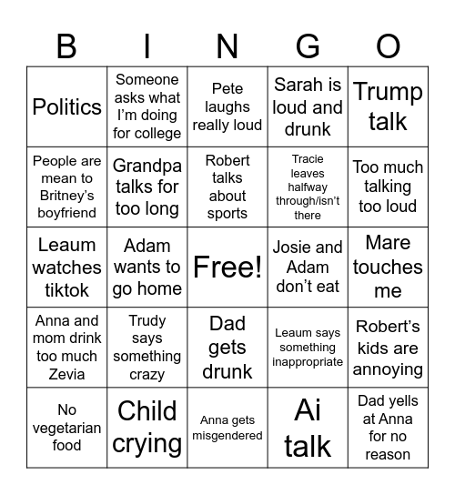 Bingo Card