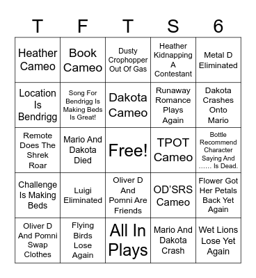 TFTS (2025) 4 Bingo Card