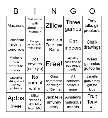 Sellarole Easter Bingo 2025 Bingo Card