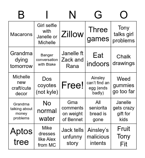 Sellarole Easter Bingo 2025 Bingo Card