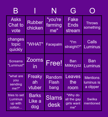 FIlian's Reaction to the "ART" Bingo Card