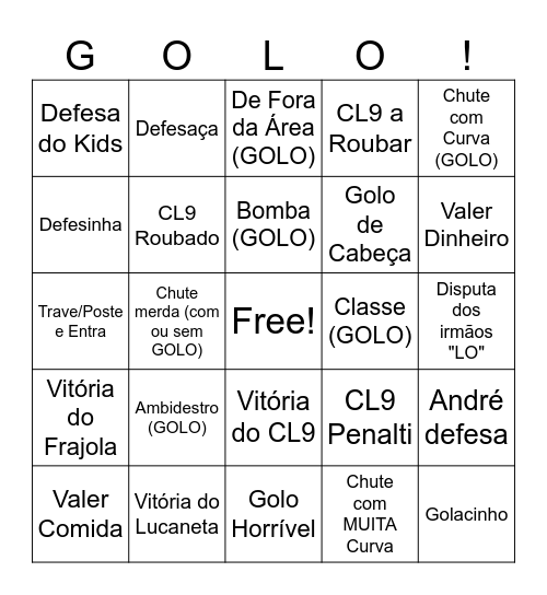 Banheiristas Bingo Card