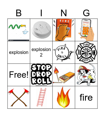 Fire Safety Bingo Card
