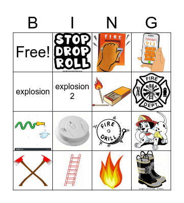 Fire Safety Bingo Card