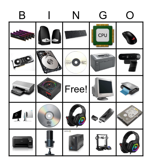 อุปกรณ์คอมพิวเตอร์ Bingo Card