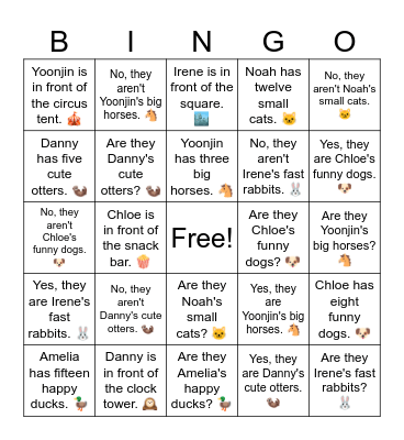B4 Review 1-9 Bingo Card