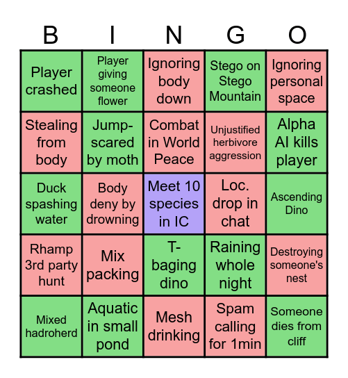 I SPY IN POT SERVER Bingo Card