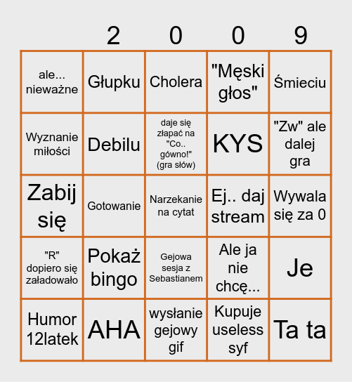 Cymamomek BINGO Card