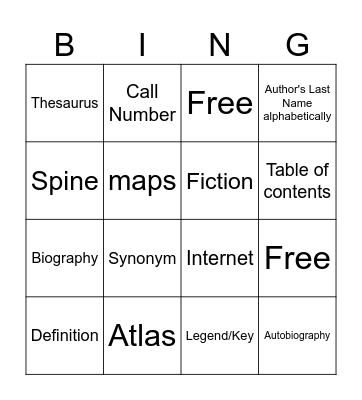 Reference Source Bingo! Bingo Card