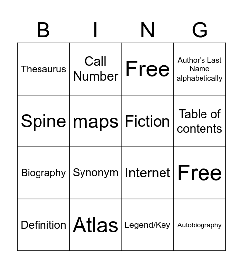Reference Source Bingo! Bingo Card