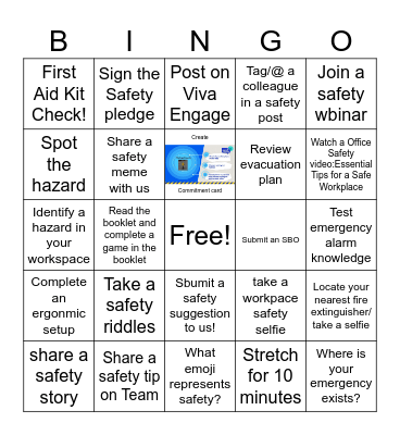 2025 SAFETY DAY BINGO (Attach your photo!) Bingo Card
