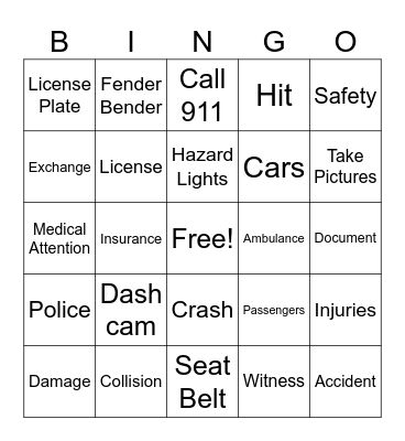 Crash Bingo Card