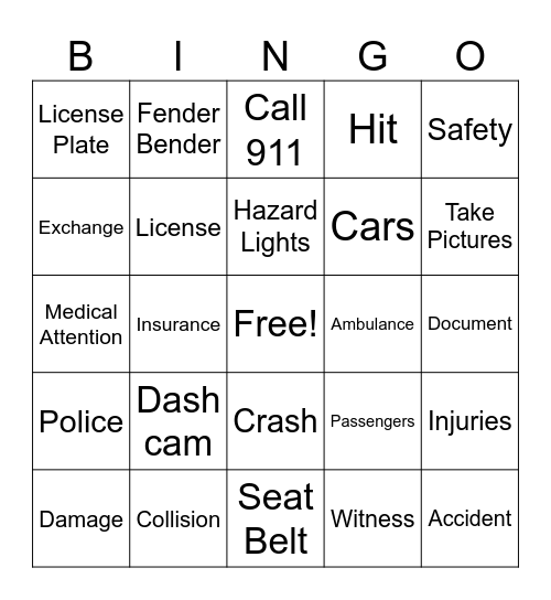 Crash Bingo Card