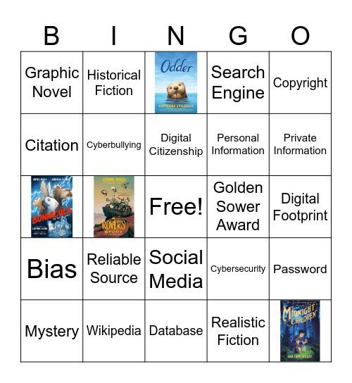 4-6 Library Bingo Card