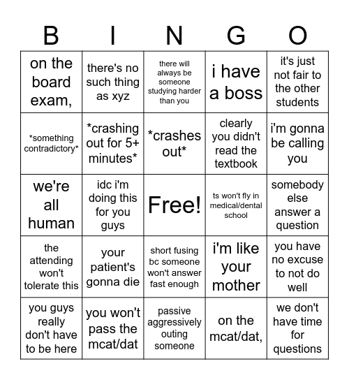 Bingo!! Bingo Card