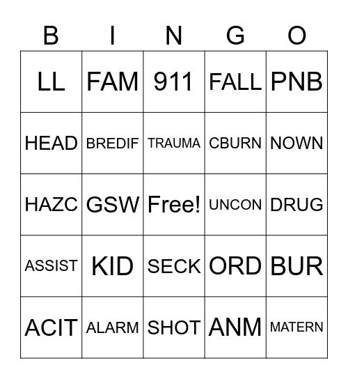 CALLTAKE Bingo Card