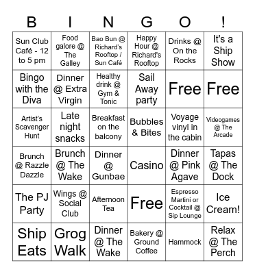 Valiant Lady Bingo Card