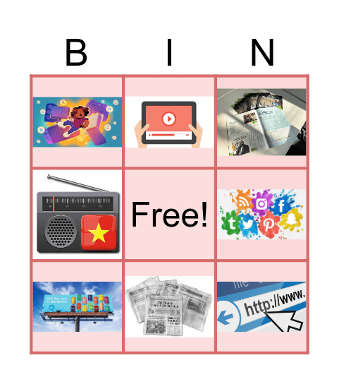 The world of mass media Bingo Card