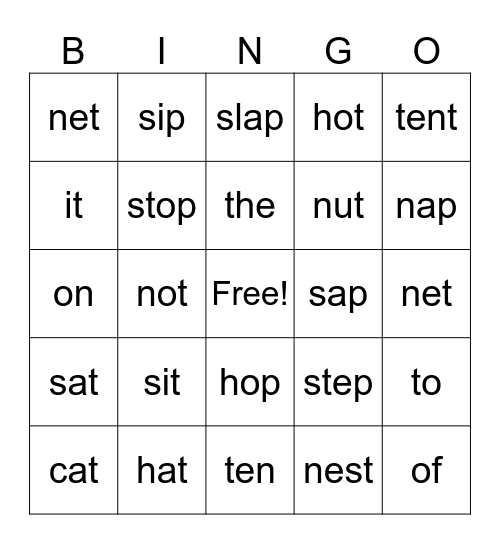 Avery´s Bingo Game! Letters Bingo Card